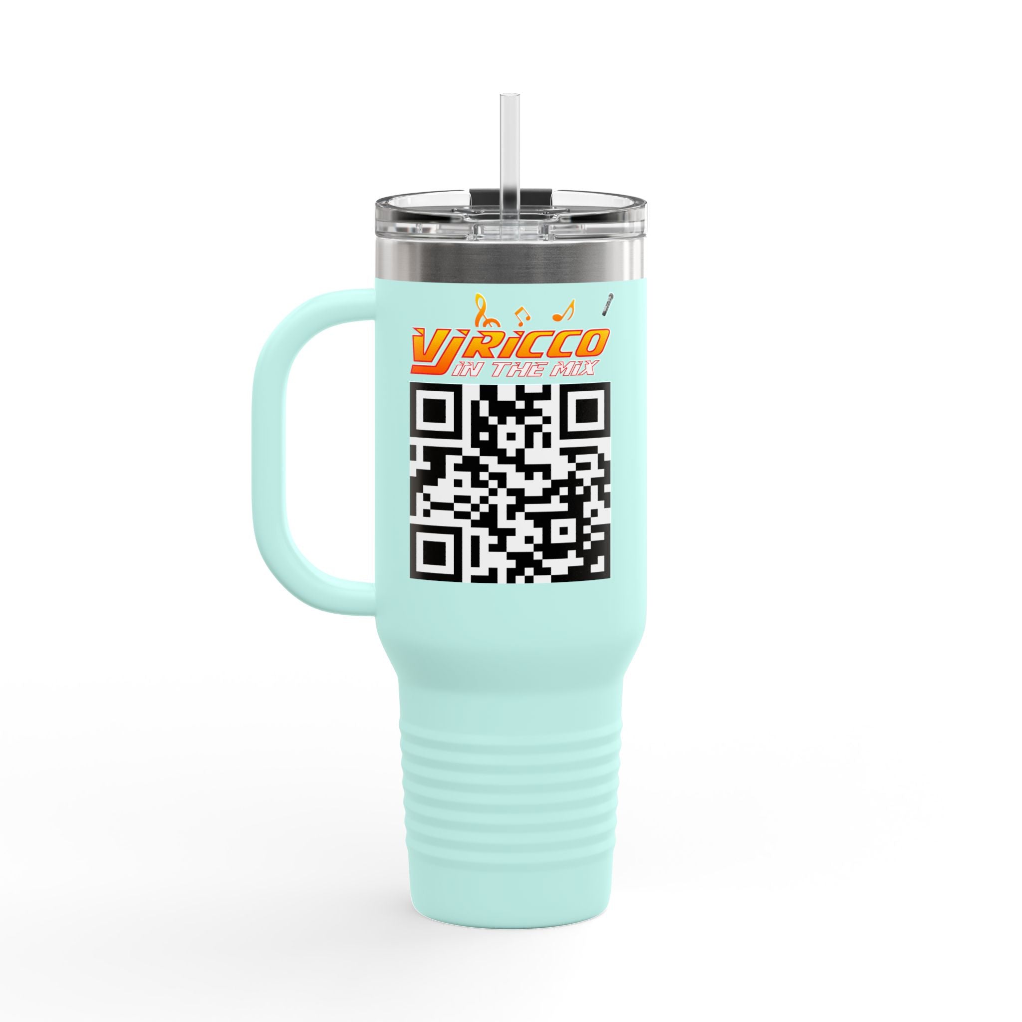 "VJ Ricco"🎤 Insulated Travel Mug - 40oz | Perfect for Music Lovers & On-the-Go Refreshments